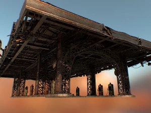 gas station 3D Model