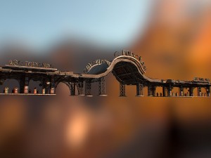 gas station 3D Модель