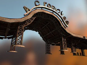 gas station 3D Model