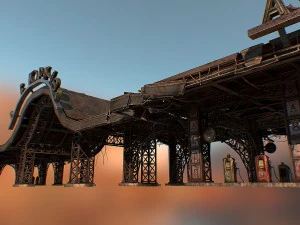 gas station 3D Model