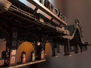gas station 3D Модель