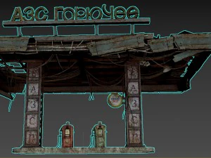gas station 3D Model