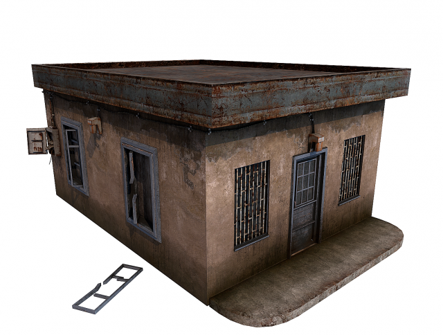 gas station store 3D Model .c4d .max .obj .3ds .fbx .stl .blend 