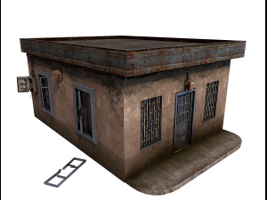 gas station store 3Dモデル