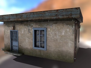 gas station store 3D Model