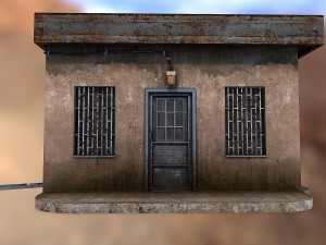gas station store 3D Model