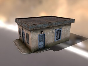 gas station store 3D Model