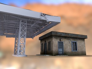 gas station store 3D Model