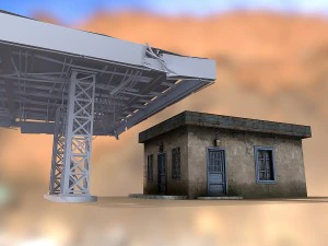 gas station store 3D Model