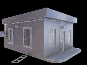 gas station store 3D Model