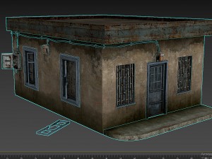 gas station store 3D Model