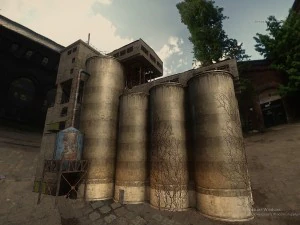 grain silos 3D Model