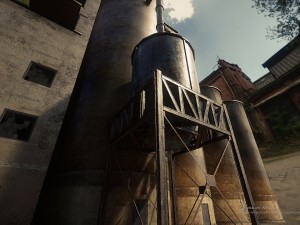 grain silos Modelo 3D