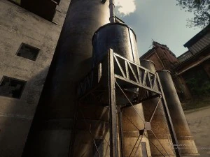 grain silos 3D Model