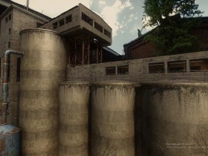 grain silos 3D Model