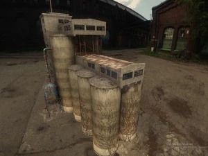 grain silos 3D Model