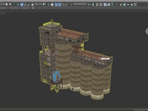 grain silos Modelo 3D