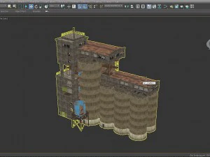 grain silos 3D Model