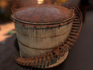 oil storage tank 3D Model