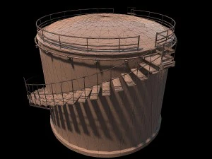 oil storage tank 3D Model