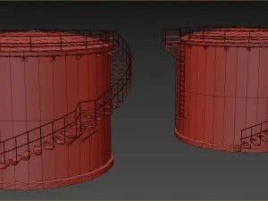 oil storage tank 3D Model