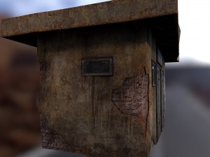 shed brick toilet 3D Модель