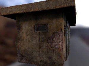 shed brick toilet 3D Model