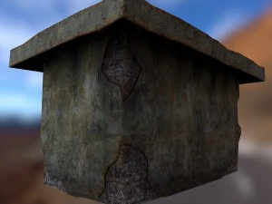 shed brick toilet 3D Model