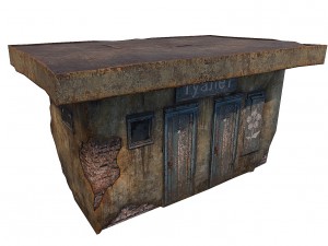 shed brick toilet 3D Model