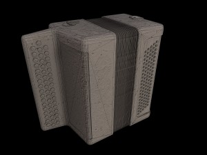 button accordion 3D Model