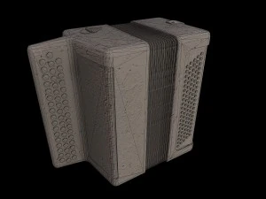 button accordion 3D Model