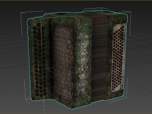 button accordion 3D Model