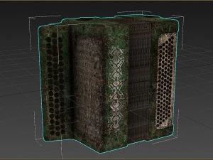 button accordion 3D Model