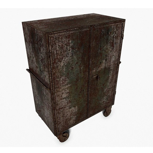 cabinet stainless 3D Model .c4d .max .obj .3ds .fbx .stl .blend 