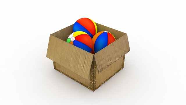 ball box 3D Model .c4d .max .obj .3ds .fbx .stl .blend