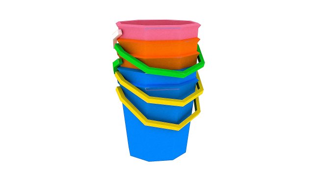 bucket and spade 01 Model 3D .c4d .max .obj .3ds .fbx .stl .blend 