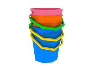 bucket and spade 01 3D Model