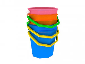 seau et pelle 01 Modèle 3D