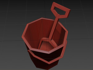 bucket and spade 03 Modelo 3D