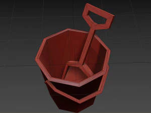 bucket and spade 03 3D Model