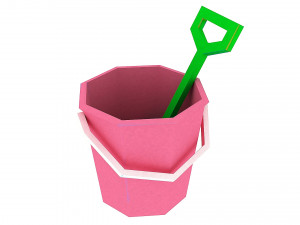 bucket and spade 04 3D Model