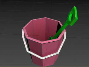 bucket and spade 04 3D Model