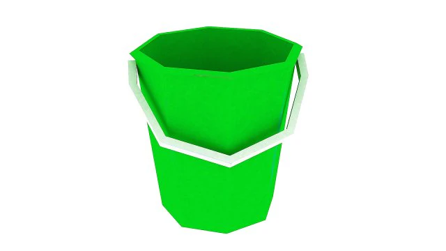 bucket and spade 05 3D Model .c4d .max .obj .3ds .fbx .stl .blend 