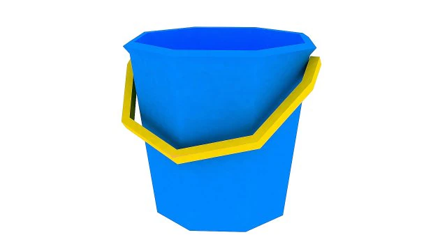 bucket and spade 06 3D Model .c4d .max .obj .3ds .fbx .stl .blend 