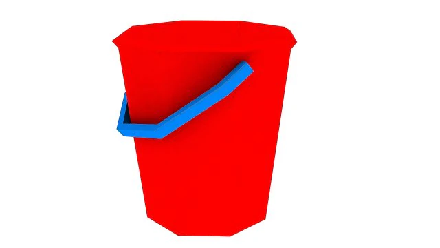 bucket and spade 07 3D Model .c4d .max .obj .3ds .fbx .stl .blend 