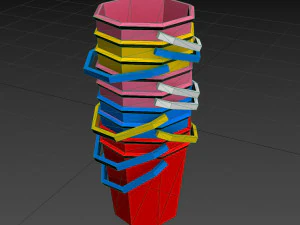 bucket and spade 08 3D Model