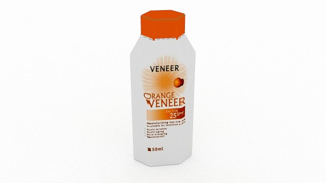 lotion 03 3D Model .c4d .max .obj .3ds .fbx .stl .blend 
