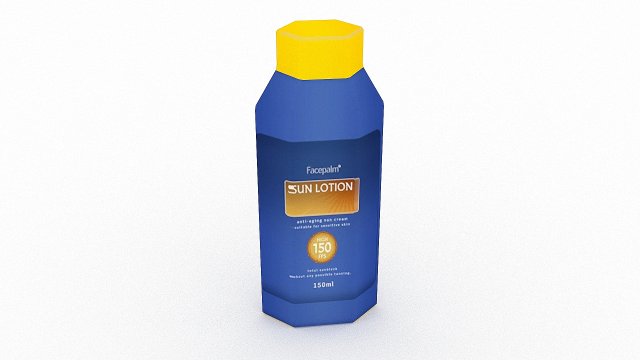 lotion 04 3D Модель .c4d .max .obj .3ds .fbx .stl .blend 