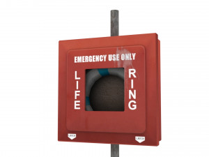 ring buoy cabinet 01 Model 3D