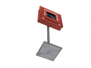ring buoy cabinet 01 Model 3D